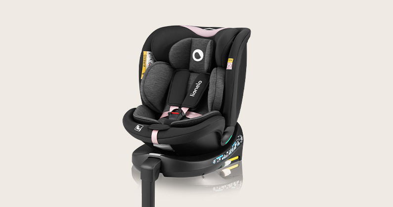 Lionelo Navy i-Size Black Pink — Kindersitz